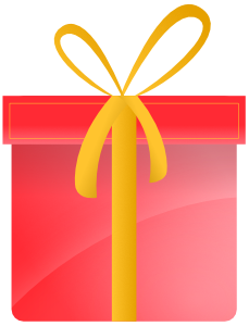 Blocks Away Red Gift Box
